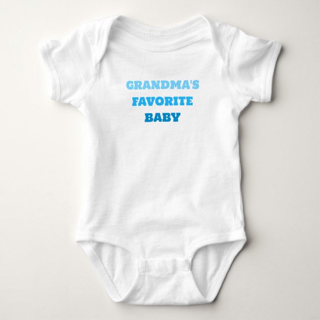 Grandmas Favorite Baby, Cute Blue T Shirt (Framsida)