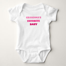 Grandma's Favorite Baby Romper, Cute Rosa Bodykost T Shirt