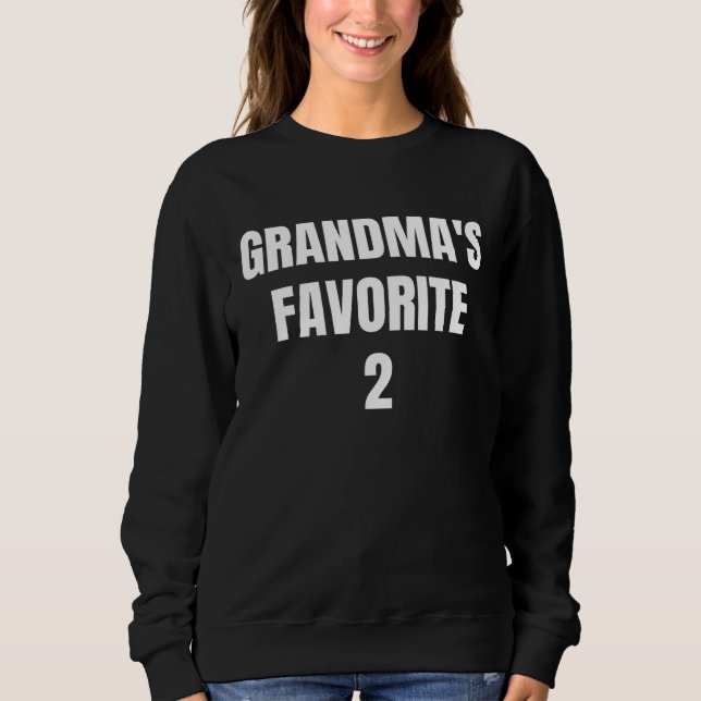 Grandma's Favorite Child Nr 2 Funny Family Matchin T Shirt (Framsida)