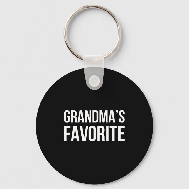 Grandma's Favorite Family Baby Granhild Quote  Nyckelring (Framsida)