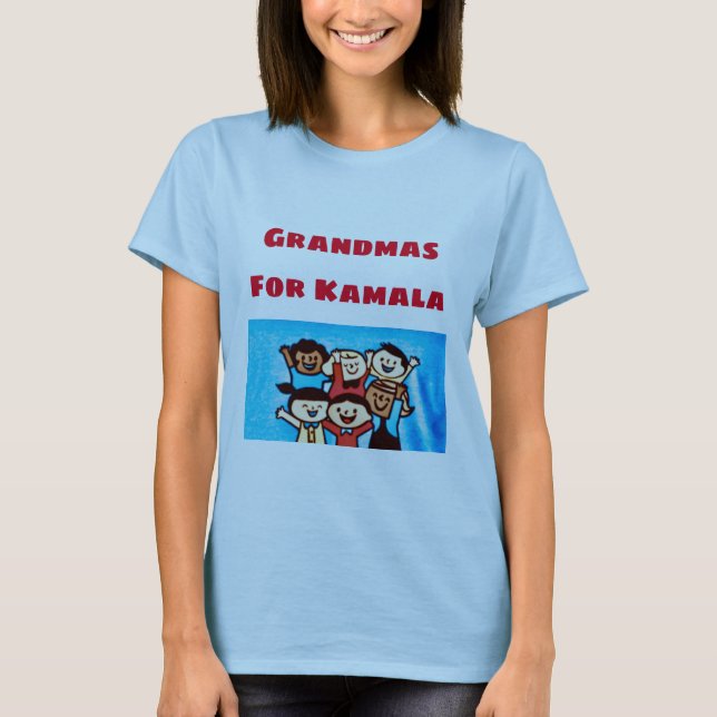 Grandmas för Kamala Tshirt T Shirt (Framsida)