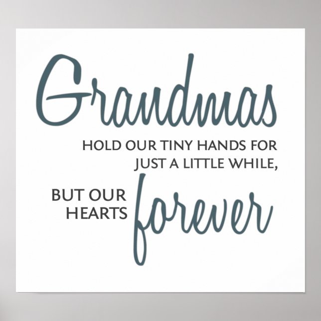 Grandmas Forever Blue Poster (Framsidan)