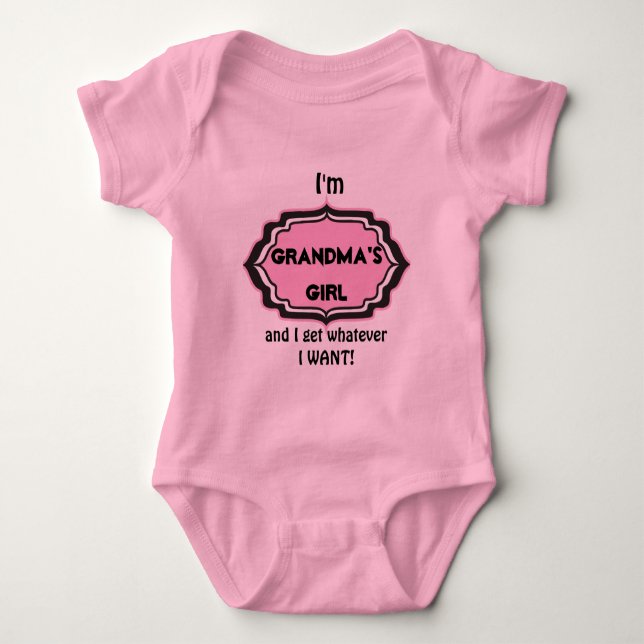 Grandmas Girl Shirt Tee Shirt (Framsida)