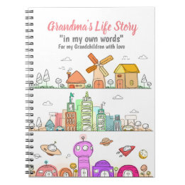Grandmas Journal ska spela in sin livsstil i Barnb Anteckningsbok