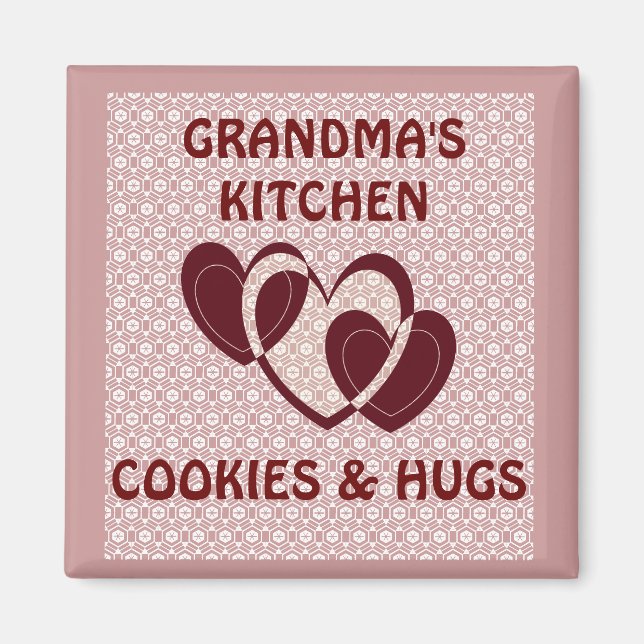 GRANDMAS KITCHEN/COOKIES OCH HUGS MAGNET (Framsidan)