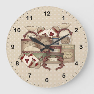 Grandmas Kitchen Stor Klocka