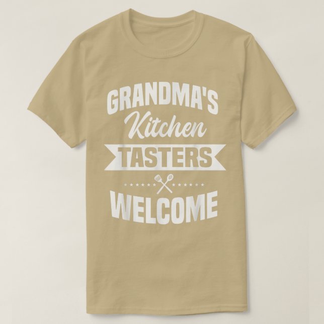 Grandmas Kitchen Tasters Welcome Cooking Epert Che T Shirt (Design framsida)