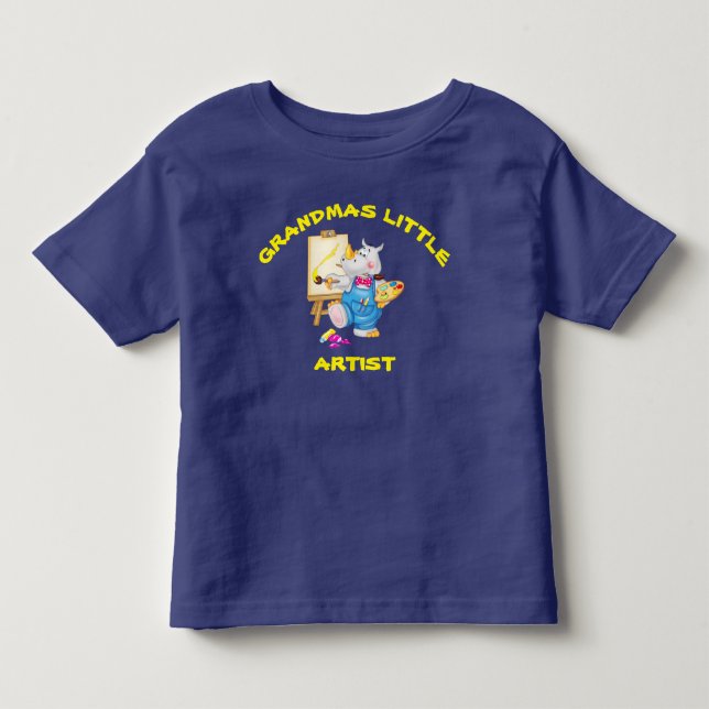 Grandmas Little Artist T Shirt (Framsida)
