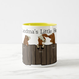 Grandmas Little Herd of 3 Goats Två-Tonad Mugg