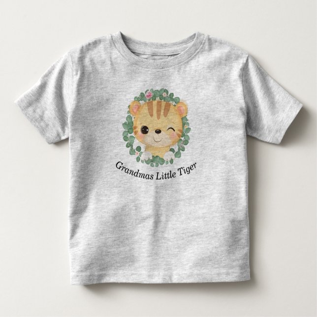 Grandmas Little Tiger T Shirt (Framsida)