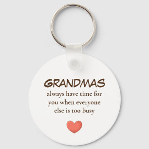 Grandmas Not to Busy-nyckelkedjor Nyckelring