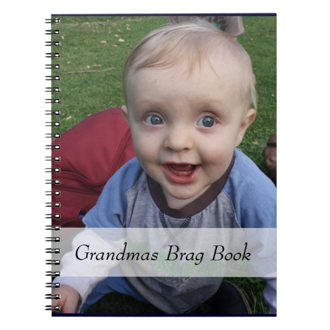 Grandmas Photo Brag Bok Anteckningsbok Med Spiral (Framsidan)