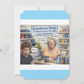 Grandmas shop julkort