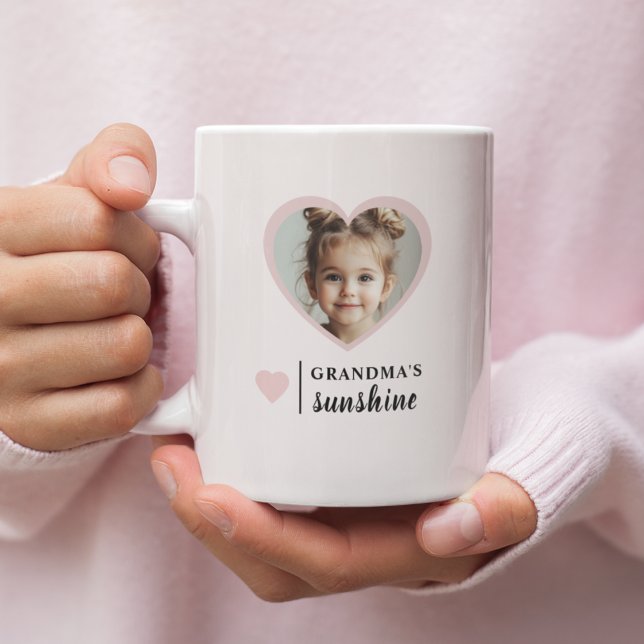 Grandmas Sunshine Mugg - Personlig Rosa (Skapare uppladdad)