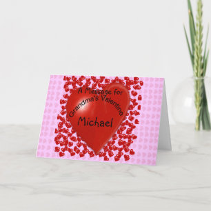 Grandmas Valentine-meddelande Helgkort