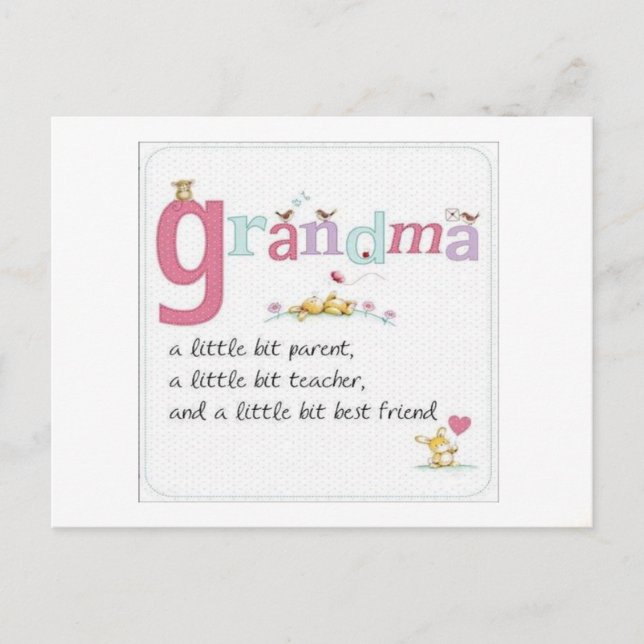 Grandmas-vykort Vykort (Framsida)