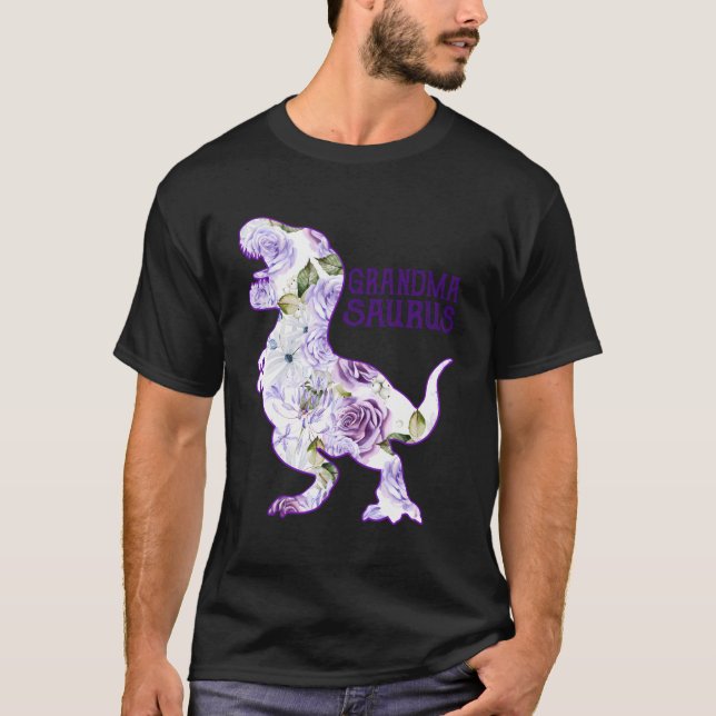 Grandmasaurus Dinosaur Mors dag Underbar Grandmoth T Shirt (Framsida)
