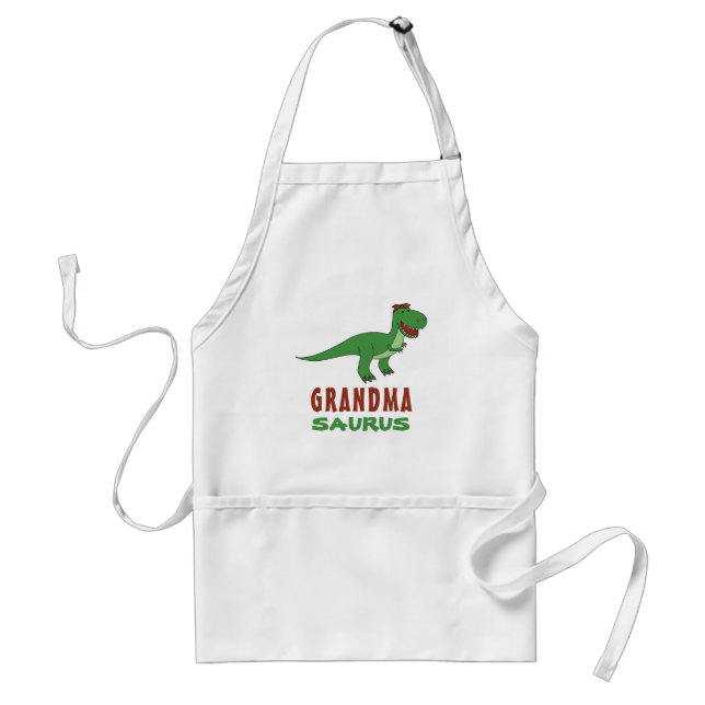 Grandmasaurus Dinosaur T-Rex Dino Nana Grandparent Förkläde (Framsidan)