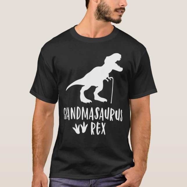 Grandmasaurus Funny Cute T Dinosaur Rex Grandma a Shirt (Framsida)