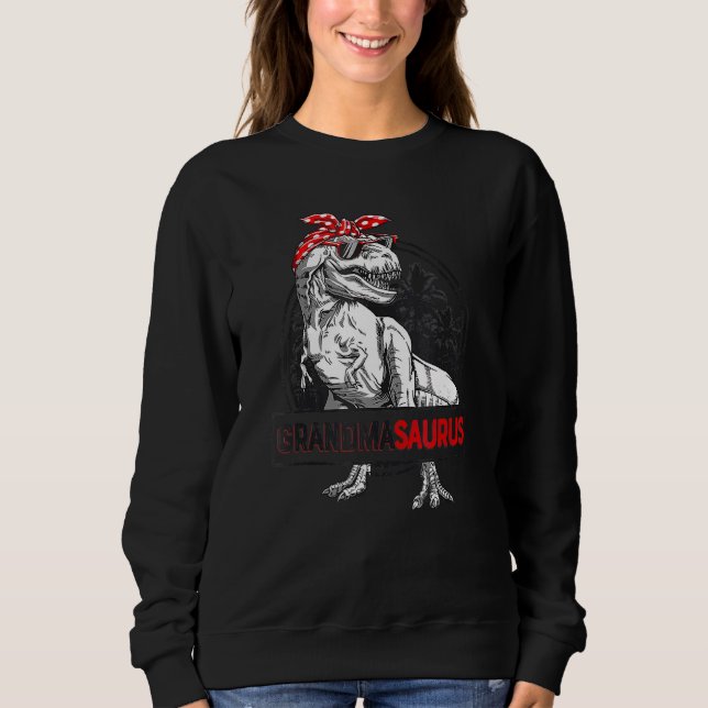 Grandmasaurus Rex Dinosaur Grandma Saurus Mor T Shirt (Framsida)