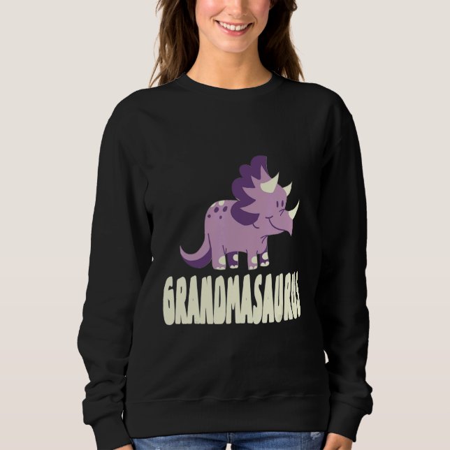 Grandmasaurus Rex Farmor Saurus Dinosaurie T Shirt (Framsida)