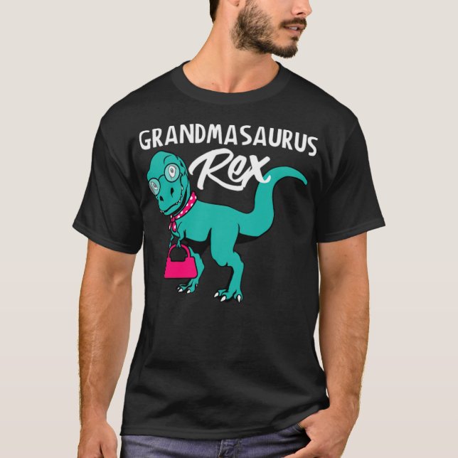 Grandmasaurus Rex T ranch western Shirt (Framsida)