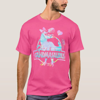 Grandmasaurus T Rex Dinosaur Grandma Saurus Family Shirt