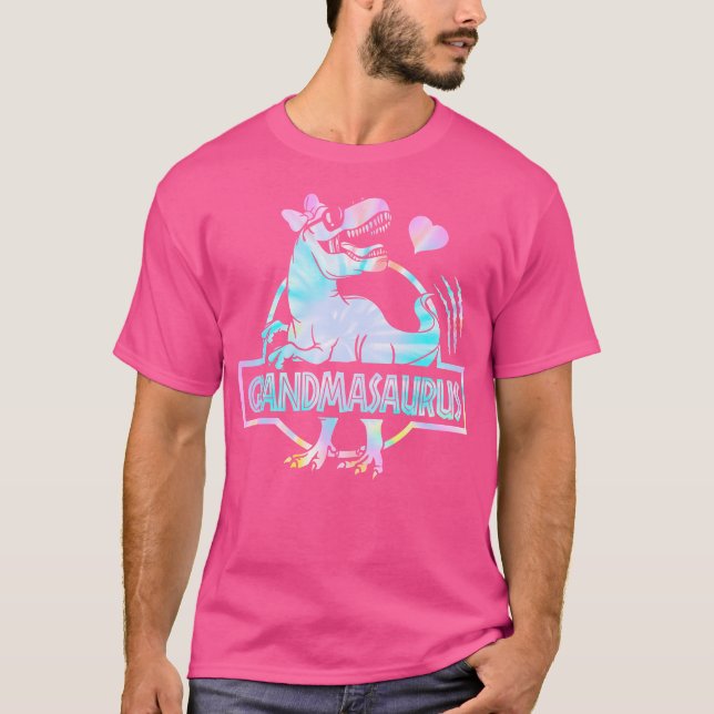 Grandmasaurus T Rex Dinosaur Grandma Saurus Family Shirt (Framsida)