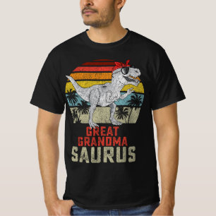 Grandmasaurus T Rex Dinosaur Underbar Grandma Saur Shirt