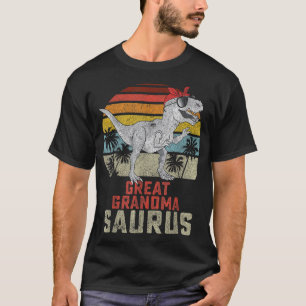 Grandmasaurus T Rex Dinosaur Underbar Grandma Saur Shirt