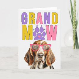 GrandMAW Basset Hound GrandDOG Grandföräldrar Day Helgkort