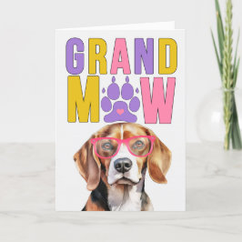 GrandMAW Beagle GrandDOG Grandföräldrar Day Helgkort