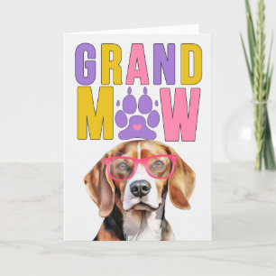 GrandMAW Beagle GrandDOG Grandföräldrar Day Helgkort
