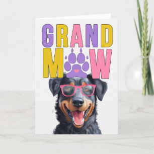 GrandMAW Beauceron GrandDOG Grandföräldrar Day Helgkort