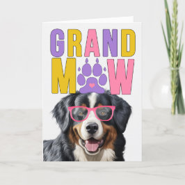 GrandMAW Bernese Mountain Hund Grandföräldrar Day Helgkort