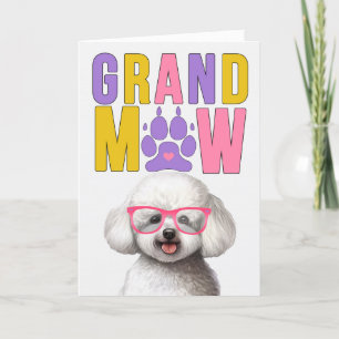 GrandMAW Bichon Frise GrandDOG Grandföräldrar Day Helgkort