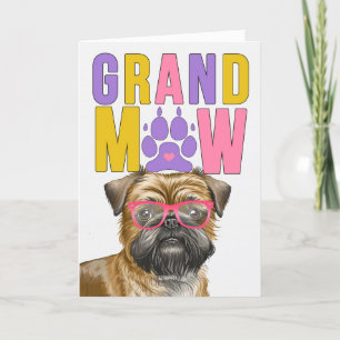 GrandMAW Brussels Griffon Funny Grandföräldrar Day Helgkort