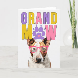 GrandMAW Bull Terrier GrandDOG Grandföräldrar Day Helgkort