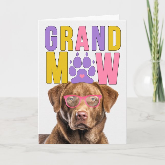 GrandMAW Chesapeake Bay Funny Grandföräldrar Day Helgkort (Framsida)
