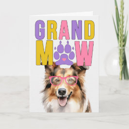 GrandMAW Collie GrandDOG Grandföräldrar Day Helgkort