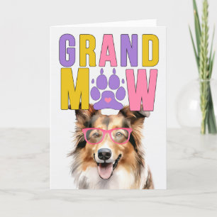 GrandMAW Collie GrandDOG Grandföräldrar Day Helgkort