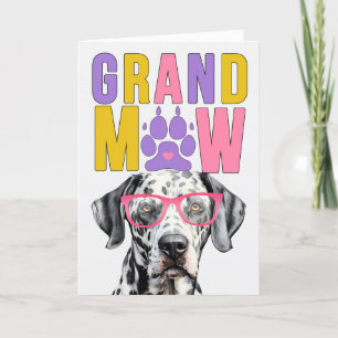 GrandMAW Dalmatian GrandDOG Grandföräldrar Day Helgkort