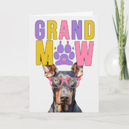 GrandMAW Doberman GrandDOG Grandföräldrar Day Helgkort