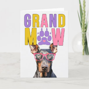 GrandMAW Doberman GrandDOG Grandföräldrar Day Helgkort