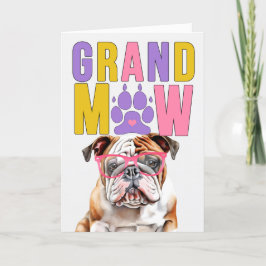 GrandMAW English Bulldog GrandDOG Grandföräldrar D Helgkort