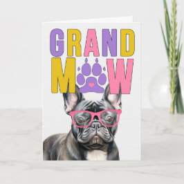 GrandMAW Frenchie GrandDOG Grandföräldrar Day Helgkort