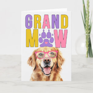 GrandMAW Golden Retriever GrandDOG Grandparent Day Helgkort