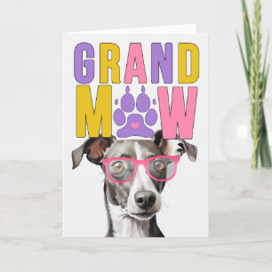 GrandMAW Greyhound GrandDOG Grandföräldrar Day Helgkort