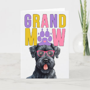 GrandMAW Kerry Blue Terrier Funny Grandparent Day Helgkort