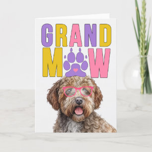 GrandMAW Lagotto Romagnolo Funny Grandföräldrar Da Helgkort